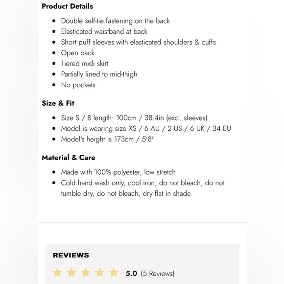 Puff sleeve sage green midi dress - Picture 4 of 4